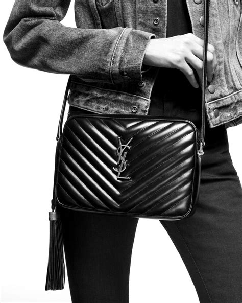 ysl black quilted camera bag|YSL camera bag on sale.